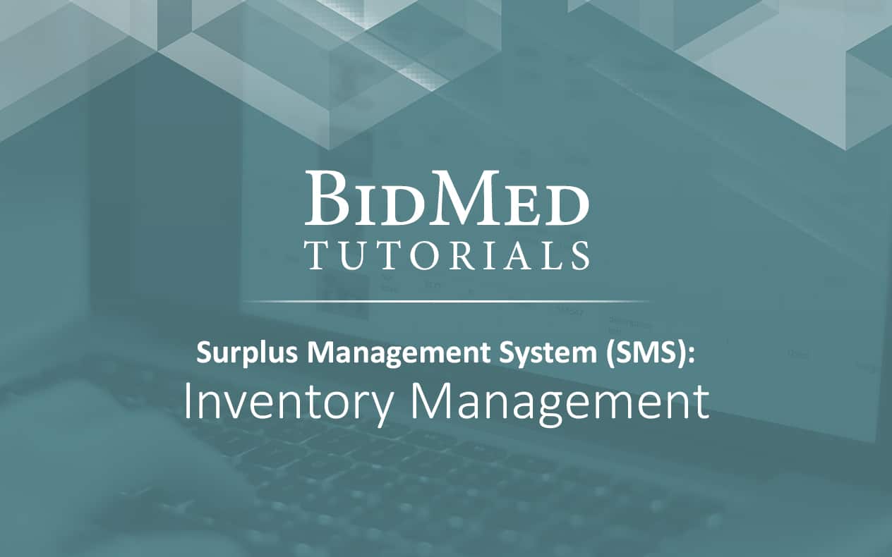 Inventory Management on the SMS