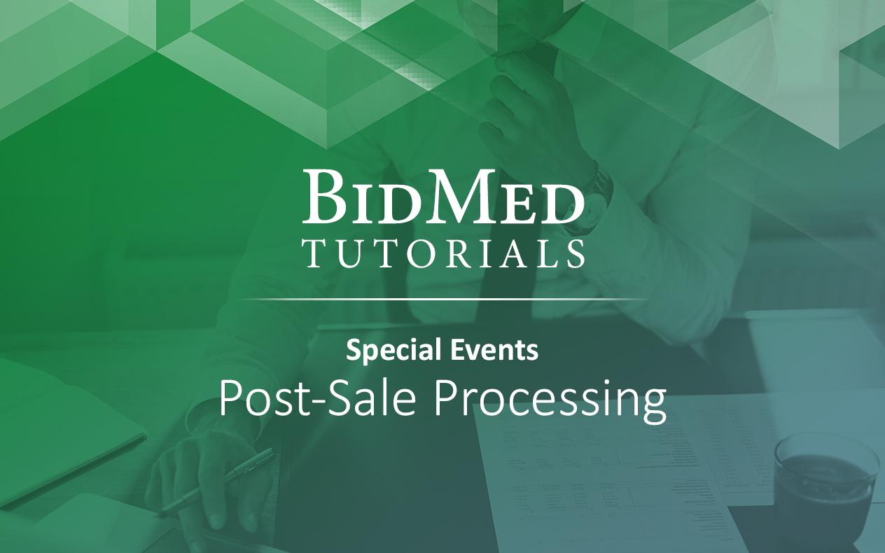 Post-Sale Processing for Events