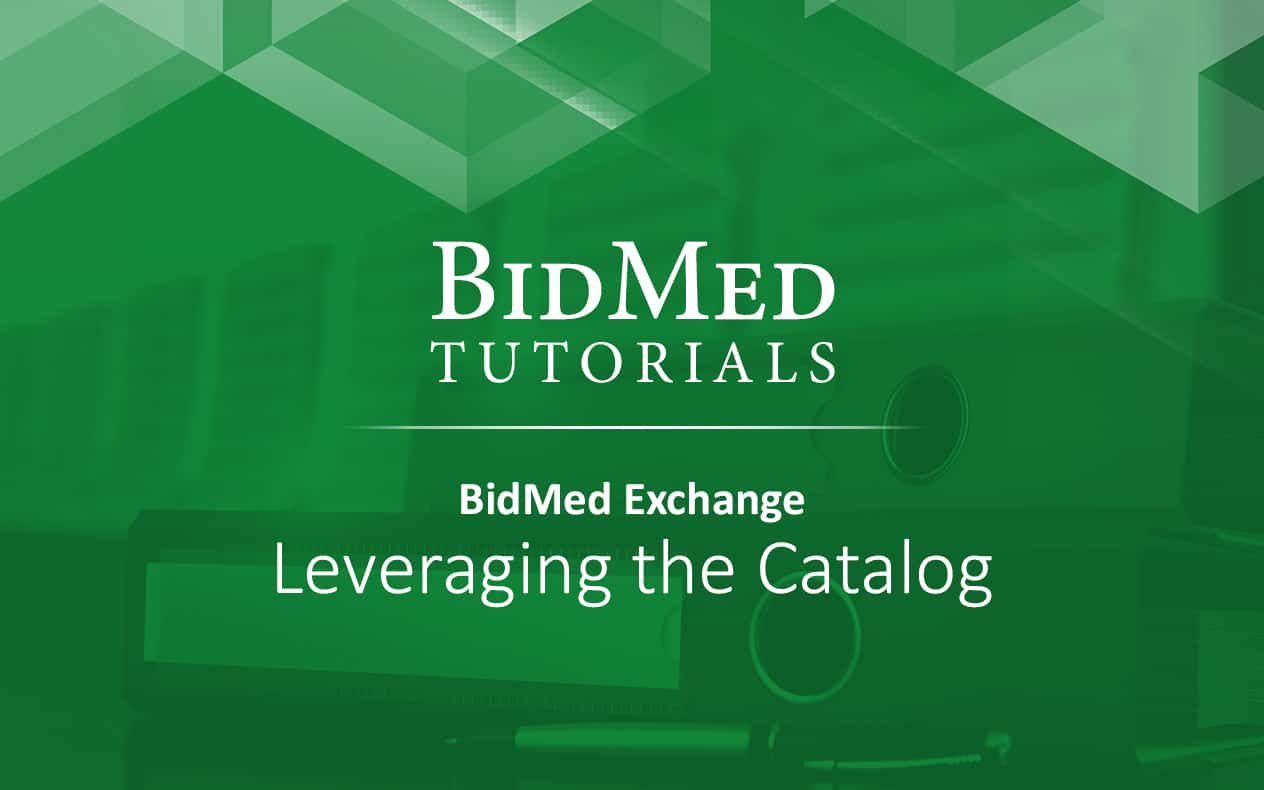 Leveraging the BidMed Catalog